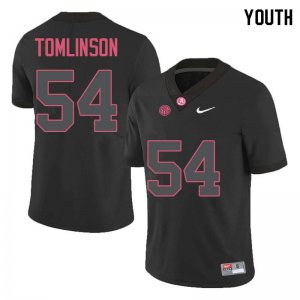 NCAA Youth Alabama Crimson Tide #54 Dalvin Tomlinson Stitched College Nike Authentic Black Football Jersey BX17S17DP